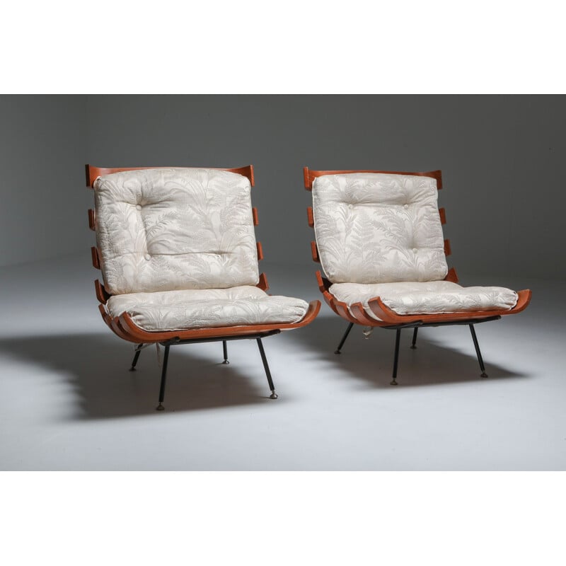 Paire de Fauteuils lounge "Costela" Eisler et Hauner 1960