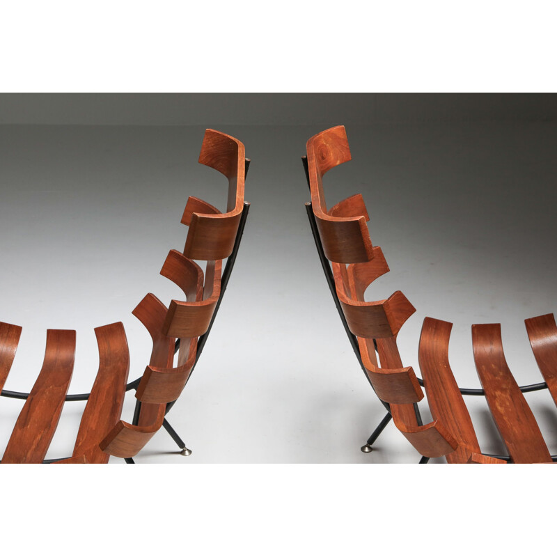 Pair of Vintage 'Costela' Lounge Chairs Eisler and Hauner 1960s