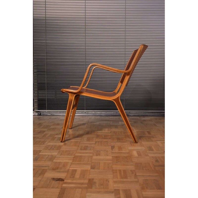 Vintage AX Chair For Fritz Hansen Peter Hvidt & Orla Molgaard Nielsen 1960