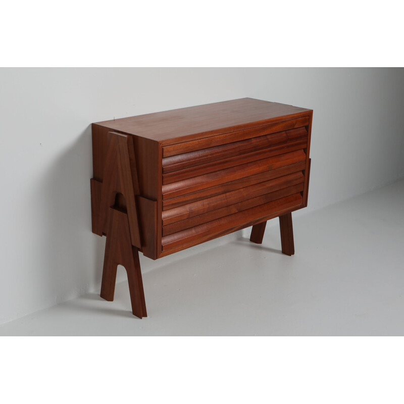 Vintage Commode with Drawers Mangiarotti 'Cavaletto' 1950s