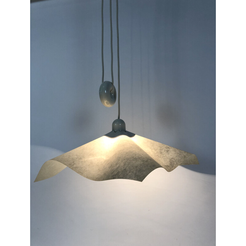 Vintage 'Area' counterweight pendant light by Mario Bellini for Artemide, Italy 1970s