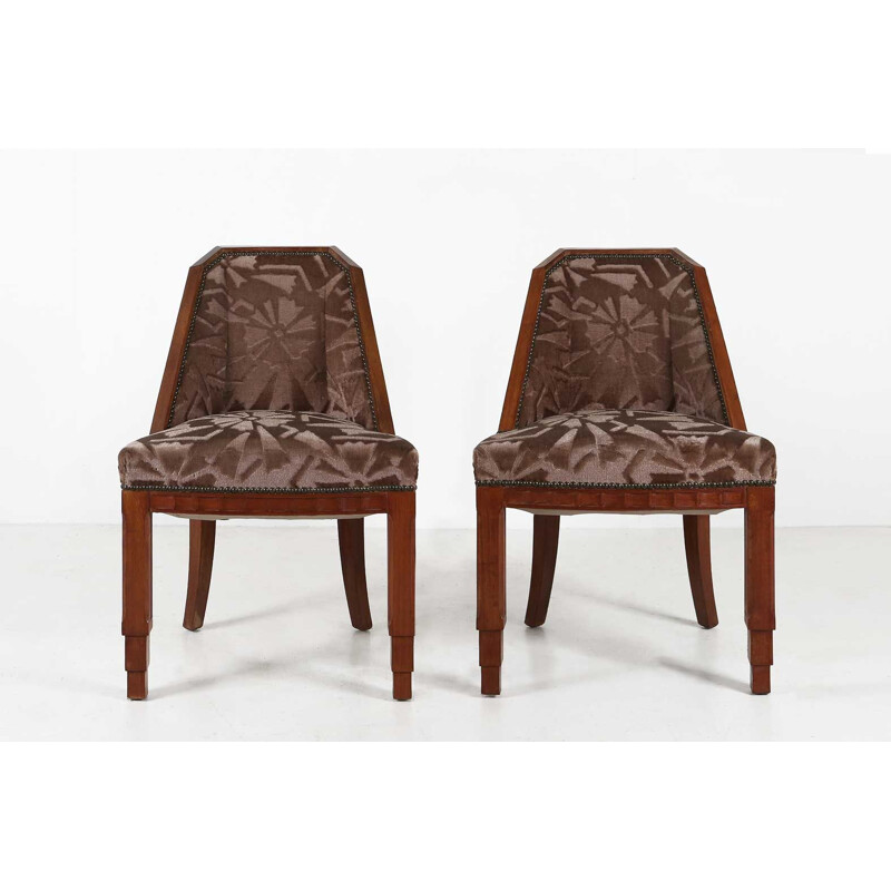 Paar vintage stoelen van Gaston en Fernand Saddier Art Deco 1925