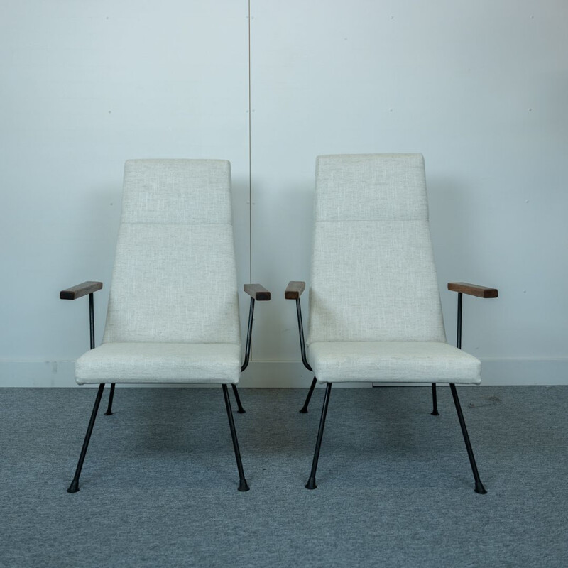 Paar vintage lounge stoelen van Andre Cordemeyer voor Gispen 1960