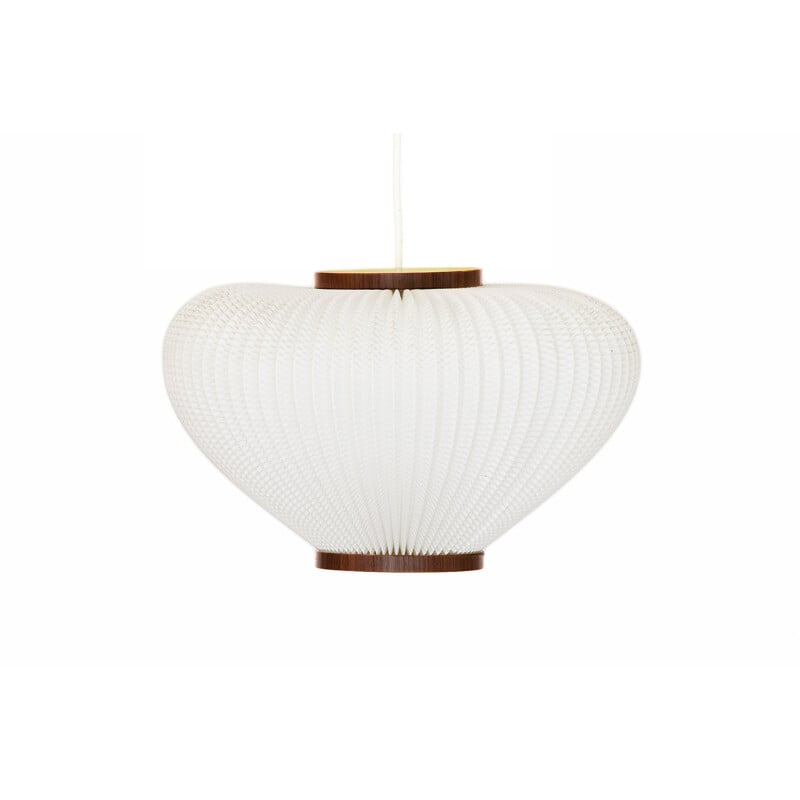 Vintage Pearl shade pendant light by Lars Schiøler for Hoyrup Light. Denmark 1960s