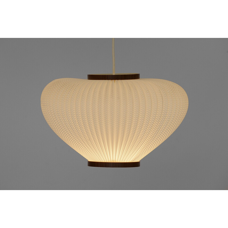 Vintage Pearl shade pendant light by Lars Schiøler for Hoyrup Light. Denmark 1960s