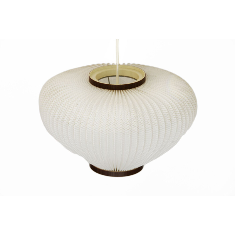 Vintage Pearl shade pendant light by Lars Schiøler for Hoyrup Light. Denmark 1960s