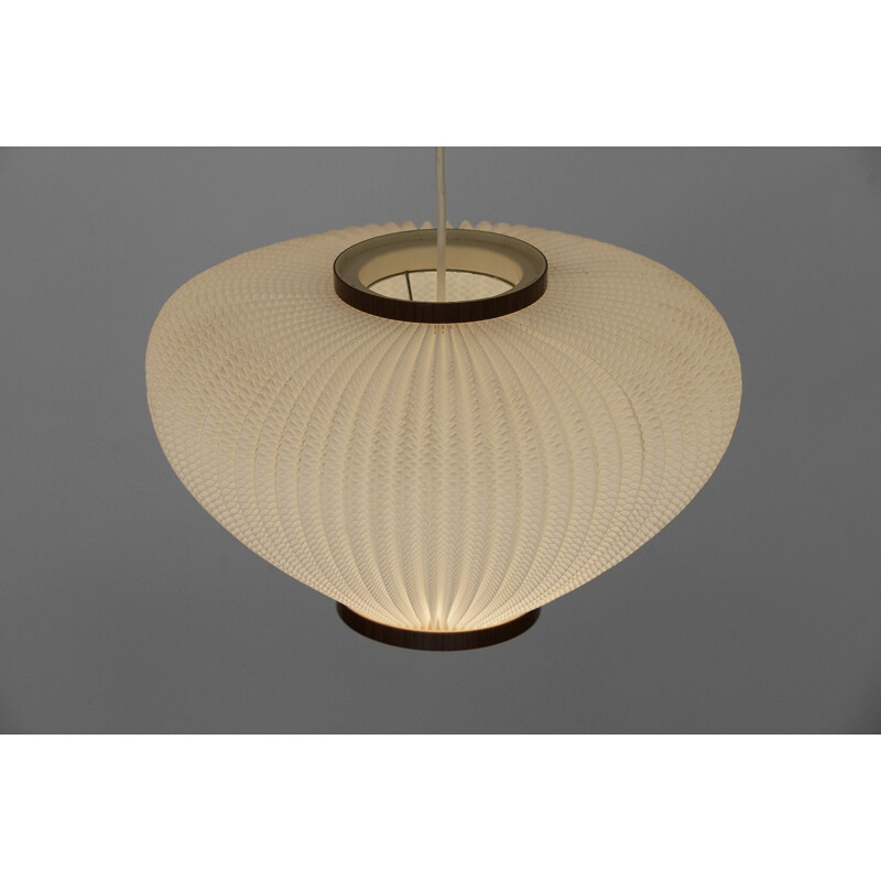 Vintage Pearl shade pendant light by Lars Schiøler for Hoyrup Light. Denmark 1960s