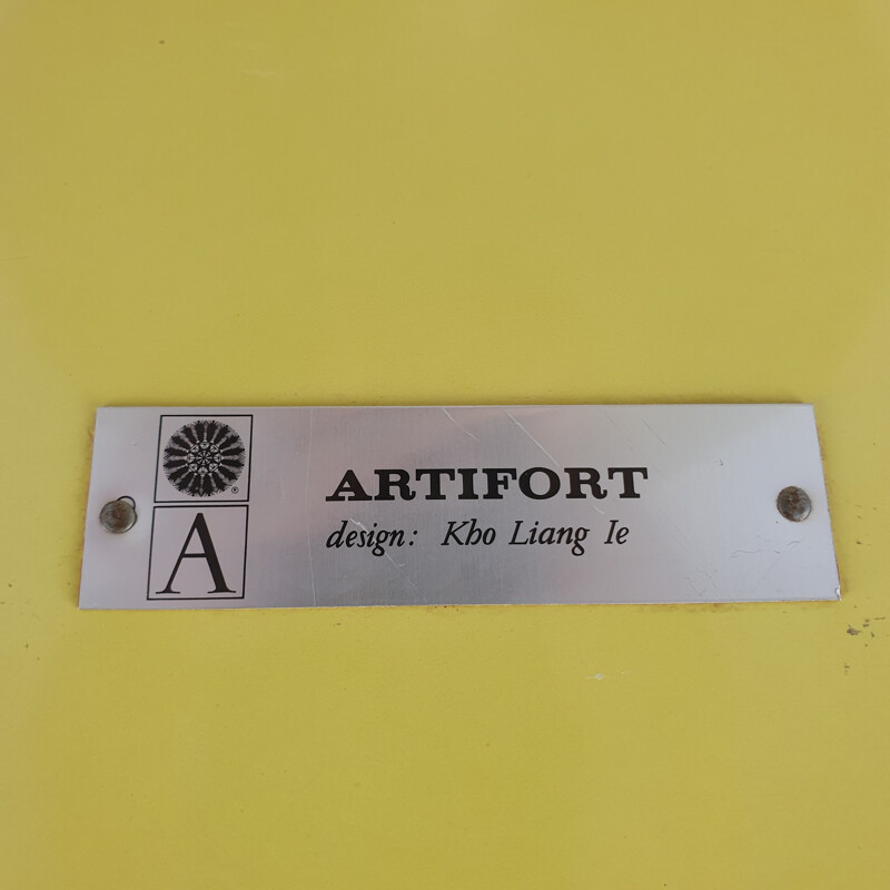 Vintage runder Couchtisch von Kho Liang by Artifort, 1960