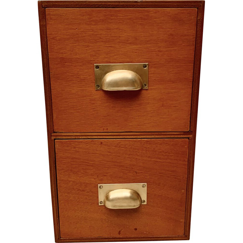 Petite armoire de classement vintage de bureau 