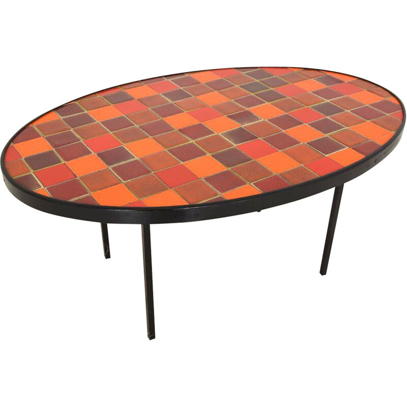 Vintage ceramic coffee table 1960