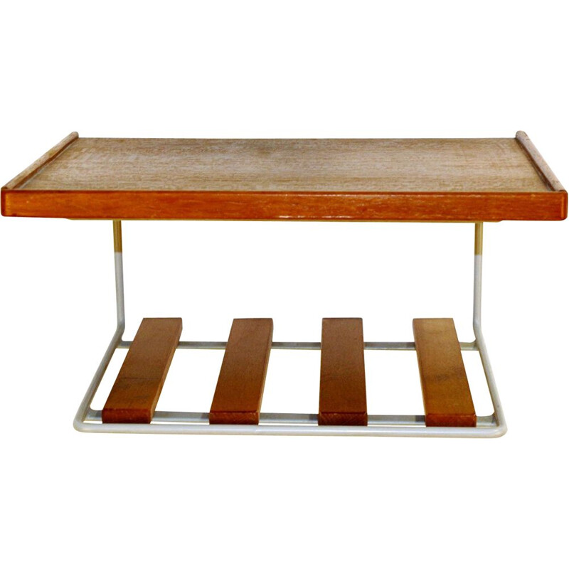 Table de chevet vintage murale en teck, 1960