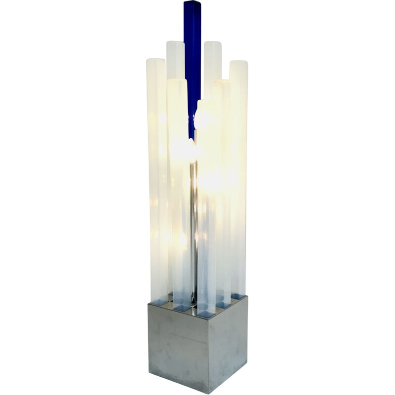 Vintage floor lamp by Angelo Brotto in Murano glass for Esperia, Italy 1970