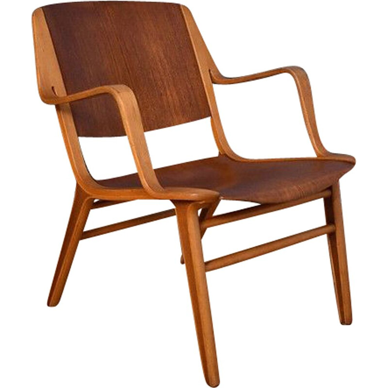 Vintage AX Chair For Fritz Hansen Peter Hvidt & Orla Molgaard Nielsen 1960