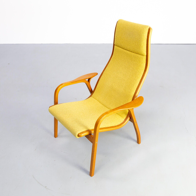 Vintage 'Lamino' fauteuil and hocker  Yngve Ekström for Swedese Møbler AB 1950s