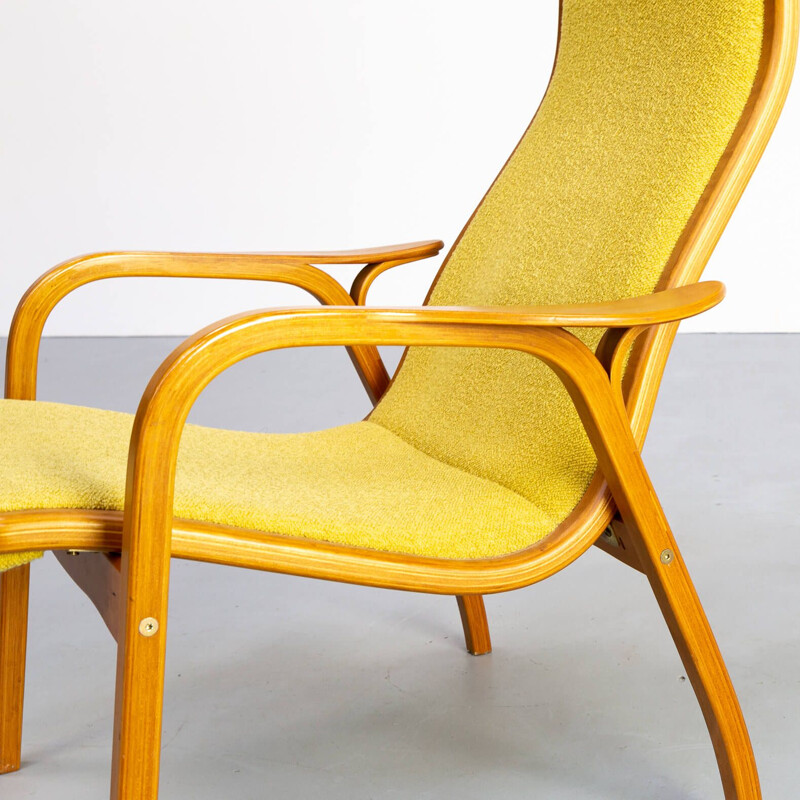 Vintage 'Lamino' fauteuil and hocker  Yngve Ekström for Swedese Møbler AB 1950s