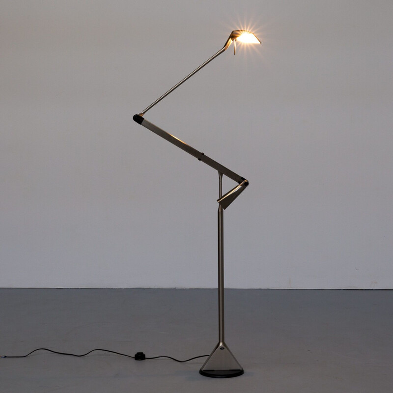 Vintage A. Monici 'zelig terra' floorlamp for Lumina Baumann 1970