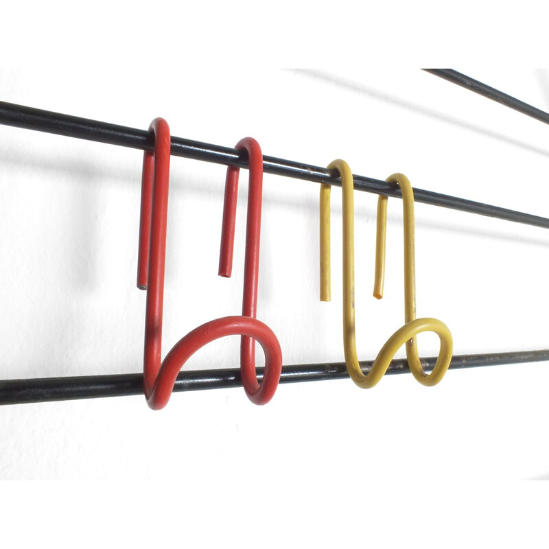 vintage wall coat rack "Scale" or "Toonladder" by Coen de Vries Devo, Netherlands 1953