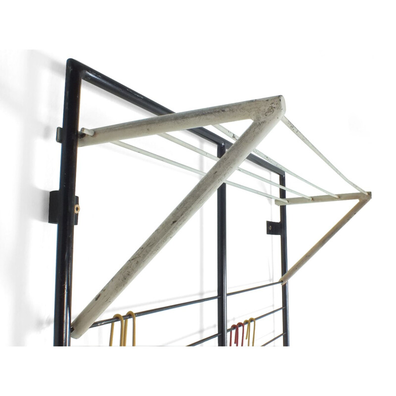 vintage wall coat rack "Scale" or "Toonladder" by Coen de Vries Devo, Netherlands 1953