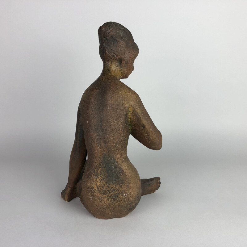 Mid-century Sculpture Signed by Bohumil Kokrda, 1967 