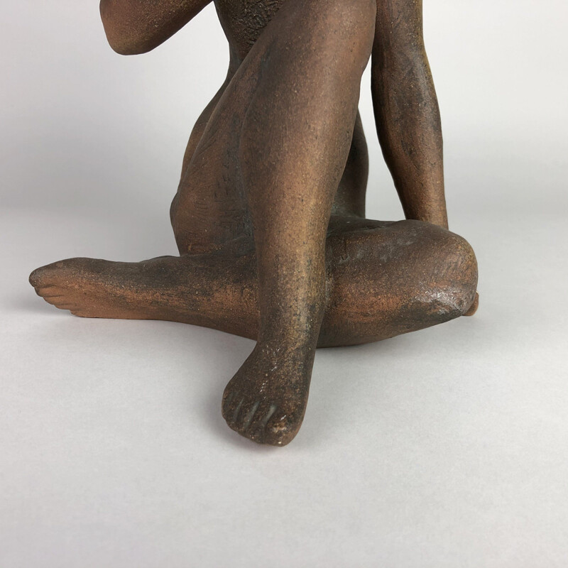 Mid-century Sculpture Signed by Bohumil Kokrda, 1967 