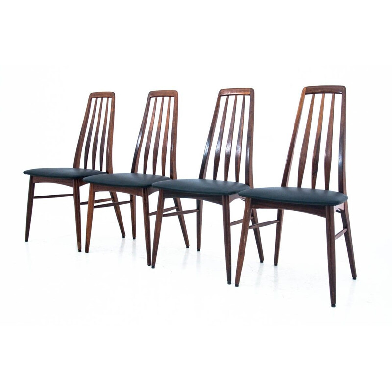 Set of 4 chairs vintage  Niels Koefoed Danish 1960s