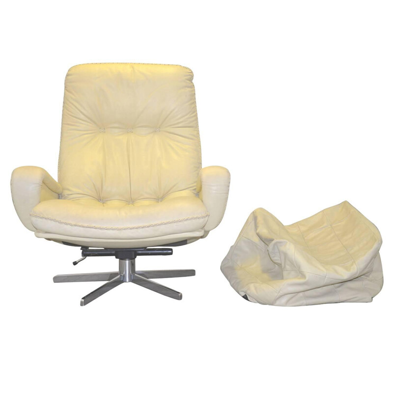 De Sede "S 231" armchair in white leather - 1960s