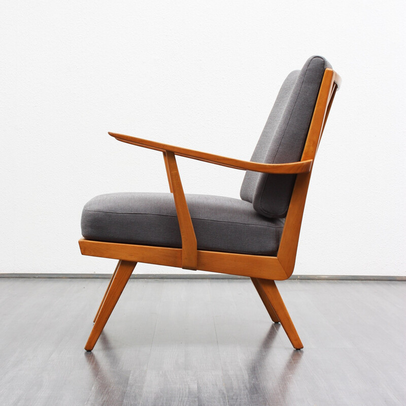 Gray vintage chair, Knoll Antimott Edt - 50s