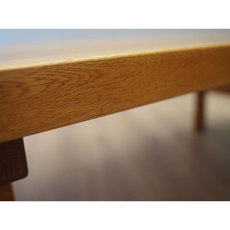 Vintage coffee table in solid ash, Denmark 1980