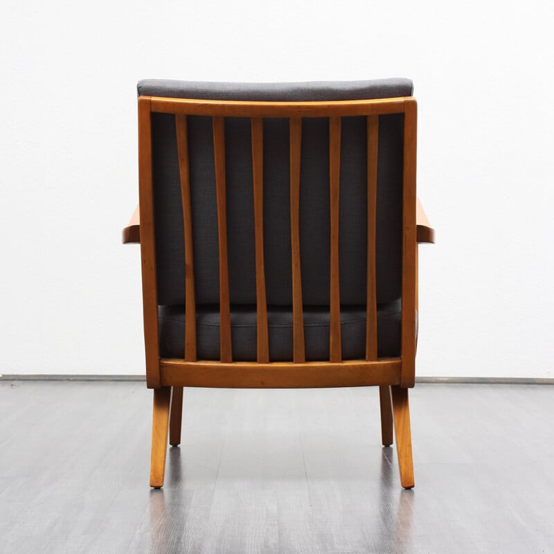 Gray vintage chair, Knoll Antimott Edt - 50s