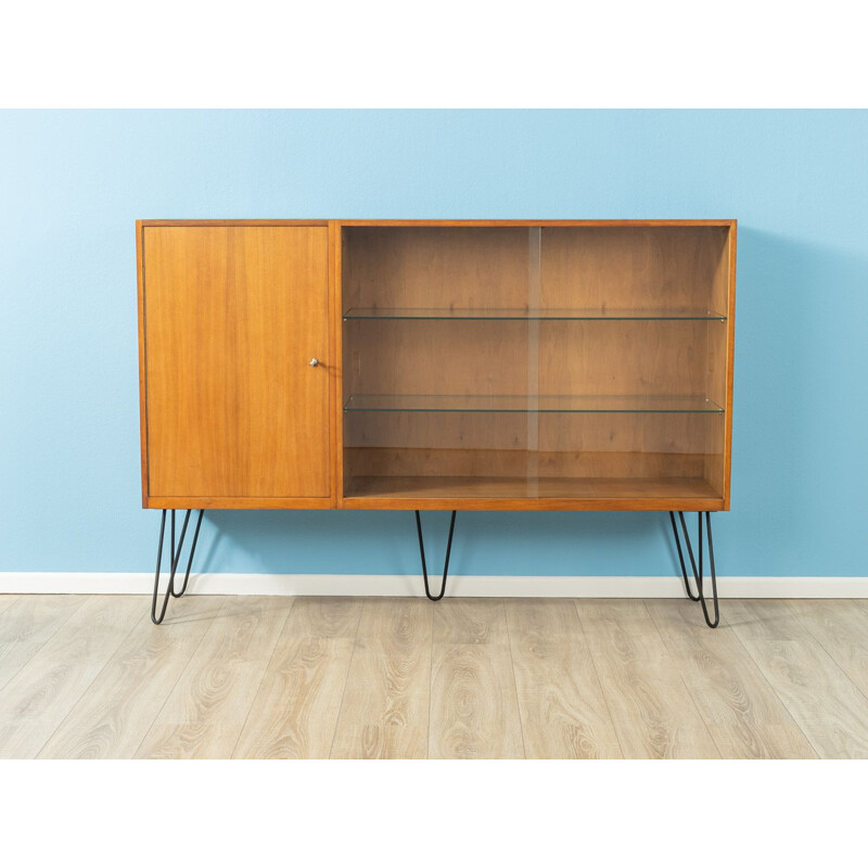 Vintage showcase  in walnut veneer 1950s