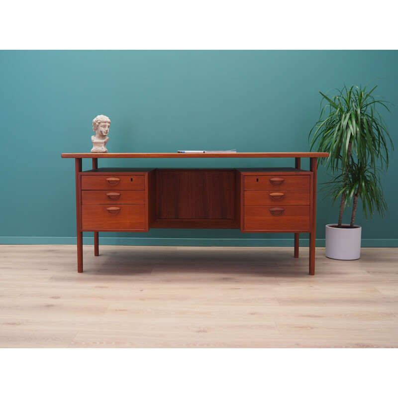 Vintage Teak desk Kai Kristiansen Danish 1970s