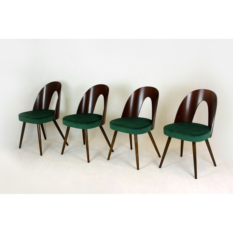 Set of 4 Vintage Dining Chairs by Antonin Suman for Tatra Czechoslovakia 1960s