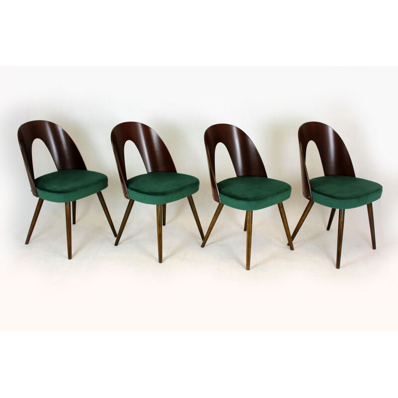 Set of 4 Vintage Dining Chairs by Antonin Suman for Tatra Czechoslovakia 1960s