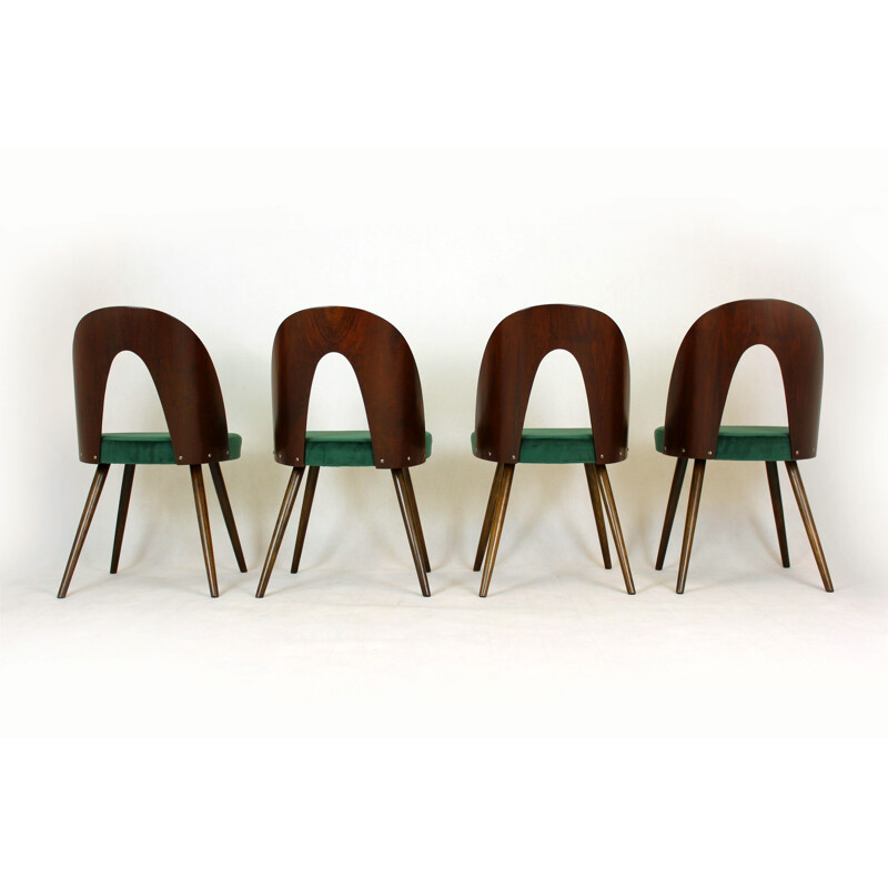 Lot de 4 chaises  vintage d'Antonin Suman pour Tatras Tchécoslovaquie 1960