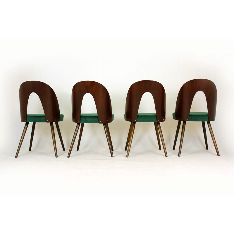 Set of 4 Vintage Dining Chairs by Antonin Suman for Tatra Czechoslovakia 1960s