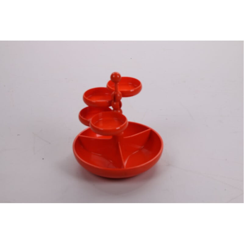 Vintage orange Emsa snack tower 