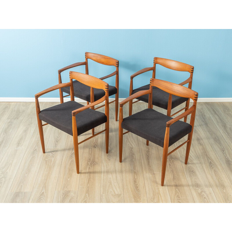 Set of 4 Vintage dining chairs by Bramin 1960s