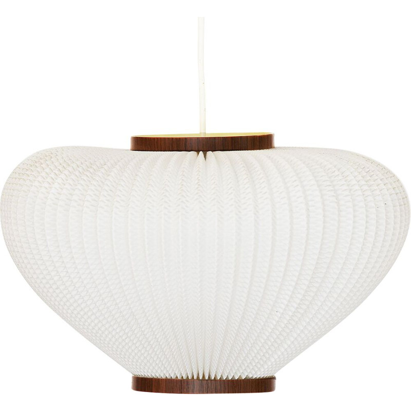 Suspension lumineux Vintage Pearl shade de Lars Schiøler pour Hoyrup Light. Danemark 1960