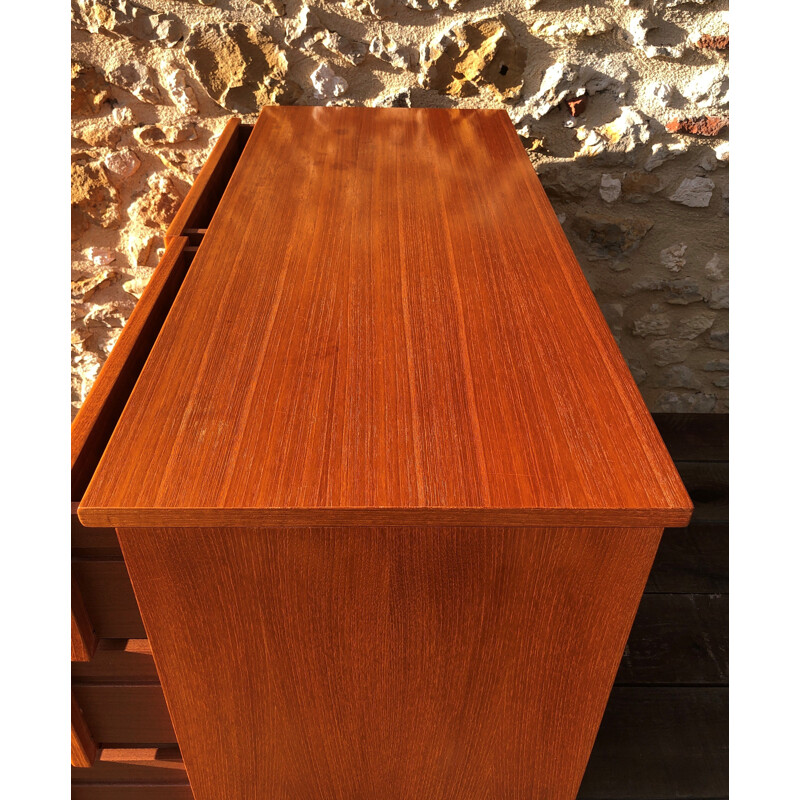 Vintage 4 drawer teak chest by G Plan, 1980