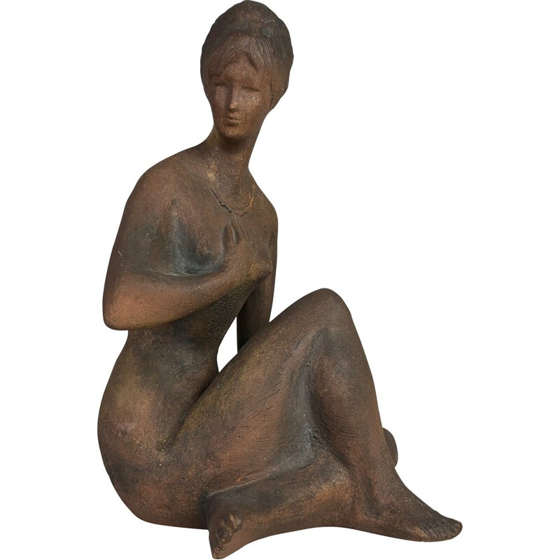 Mid-century Sculpture Signed by Bohumil Kokrda, 1967 