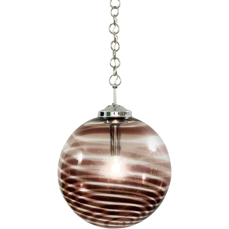 Vintage murano glass globe pendant, 1960