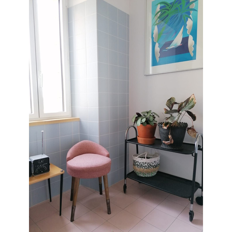 Vintage stool for dressing table