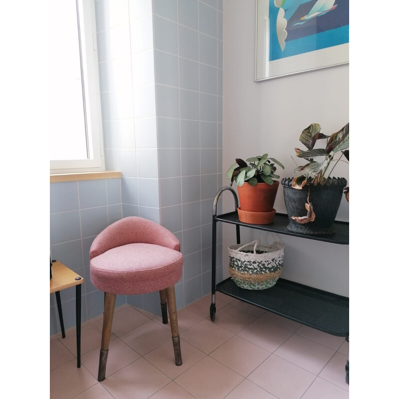 Vintage stool for dressing table