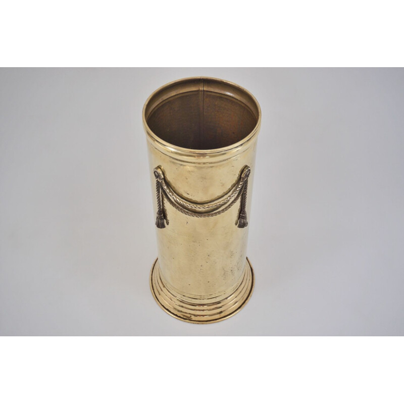 Vintage brass umbrella stand by Peerage English 1930