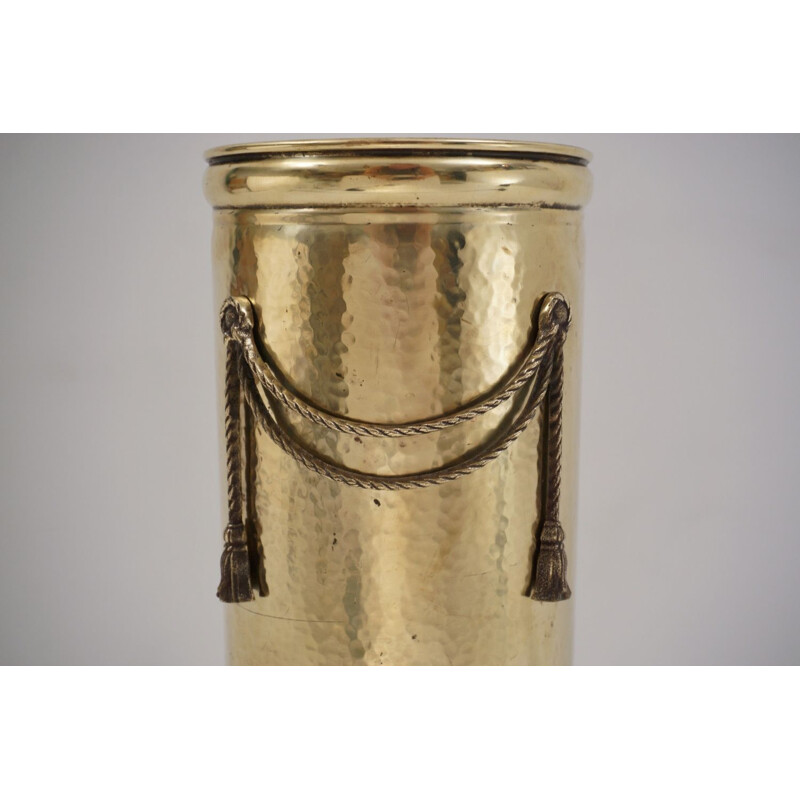 Vintage brass umbrella stand by Peerage English 1930