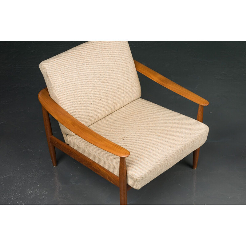 Pair of vintage teak armchairs Antimott for Walter Knoll, 1960