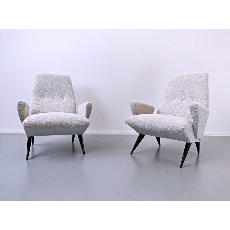 Pair of vintage armchairs by Nino Zoncada for Frimar, Italy 1950