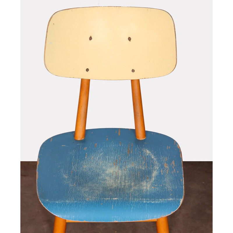 Vintage wooden chair by Ton, Czechoslovakia 1960