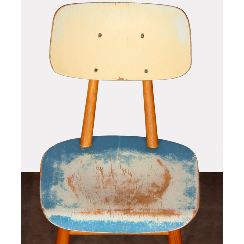 Vintage wooden chair by Ton, Czechoslovakia 1960