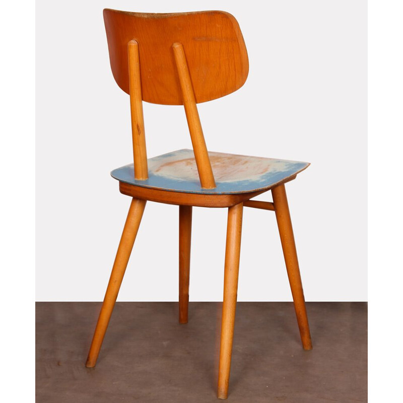 Vintage wooden chair by Ton, Czechoslovakia 1960